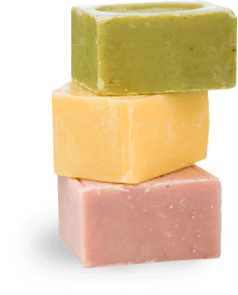 Stacked Homemade Soaps
